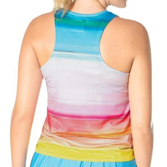 Lucky in Love Tropical Bliss Tank Multicolor Racerback XS - Picture 9 of 9